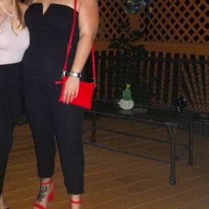 Black Heart shaped Romper 1x